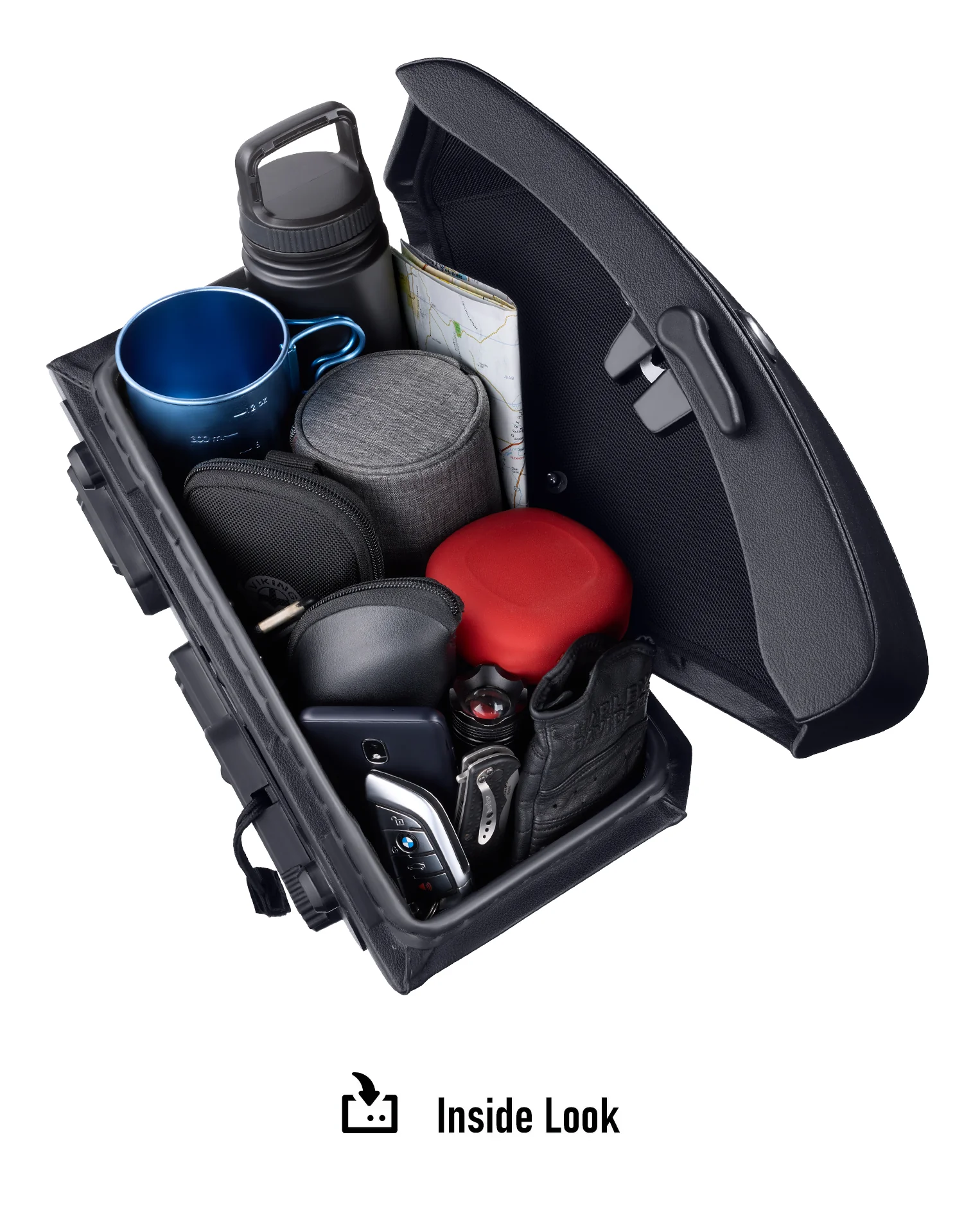 24L - Ironclad Quick-Mount Medium 2025+ Indian Sport Scout Leather Wrapped Hard Saddlebags - Image 12