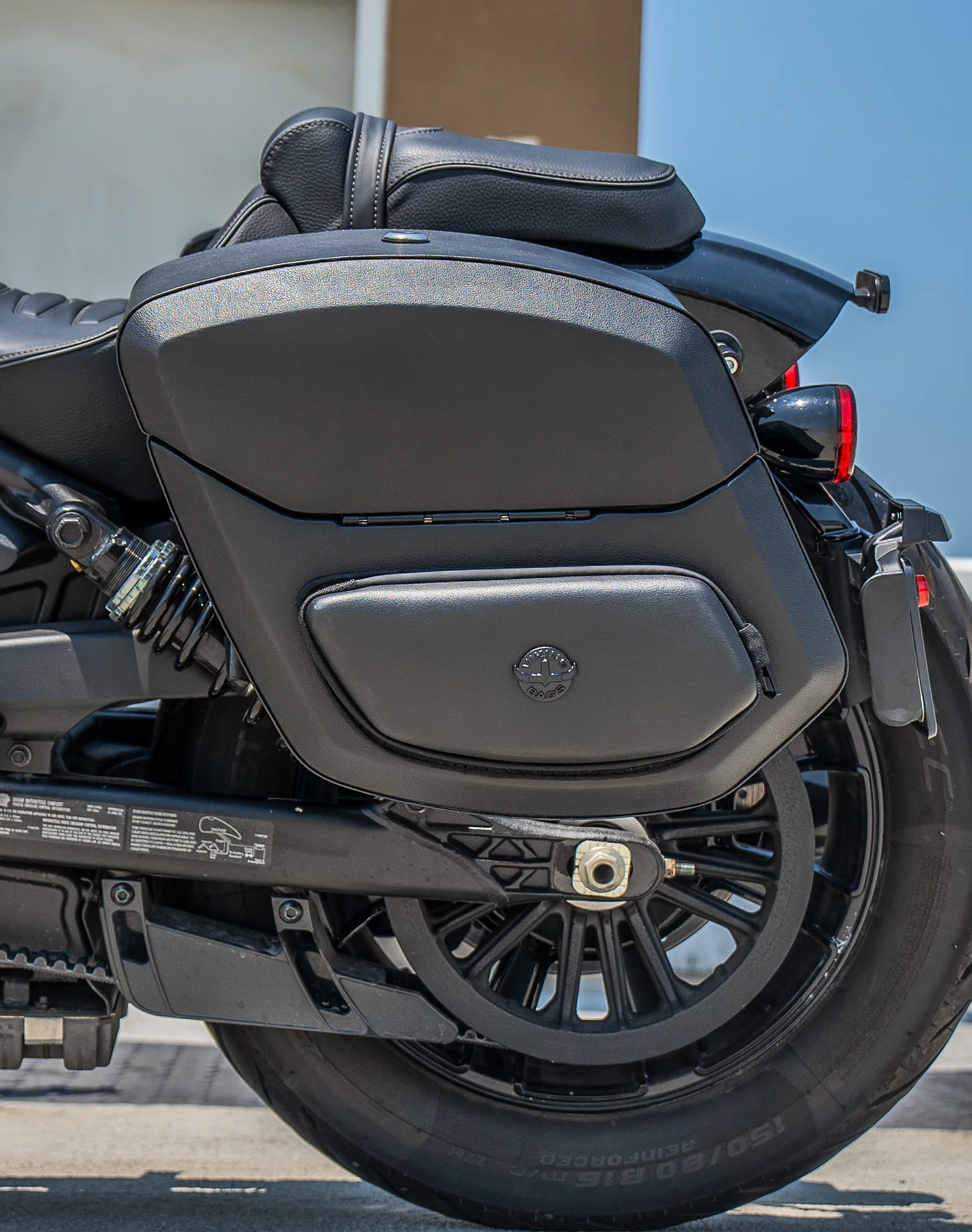 24L - Ironclad Quick-Mount Medium 2025+ Indian Sport Scout Sixty Leather Wrapped Hard Saddlebags - Image 4