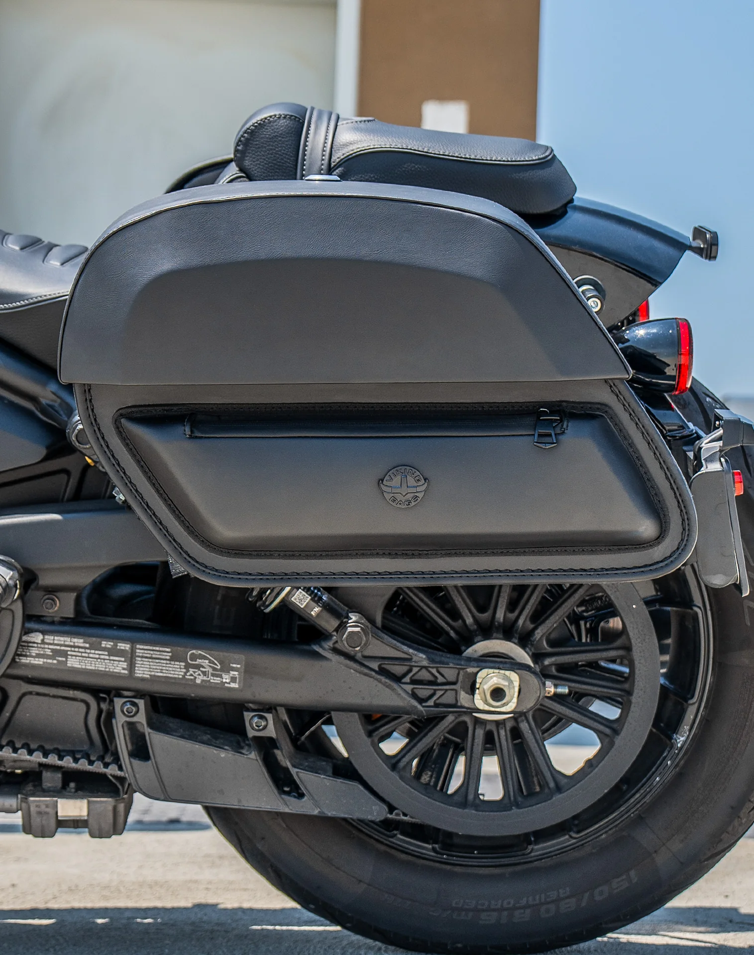 28L - Pantheon Quick-Mount Medium 2025+ Indian Scout Sixty Bobber Motorcycle Saddlebags - Image 4