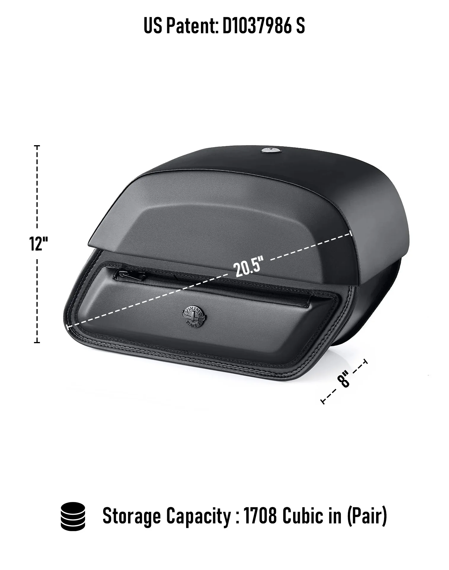28L - Pantheon Quick-Mount Medium 2025+ Indian Scout Sixty Bobber Motorcycle Saddlebags - Image 7