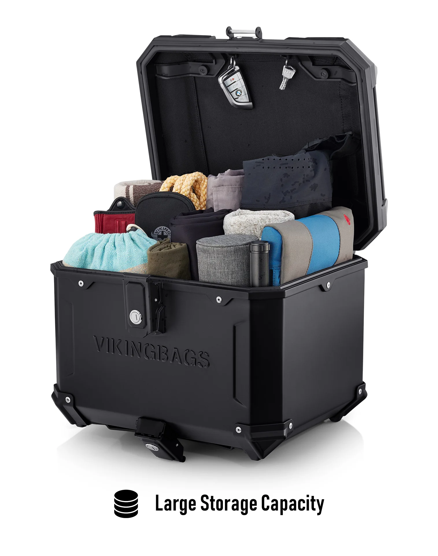 38L - Apex XL BMW F 900 GS Aluminum Top Case Black - Image 5