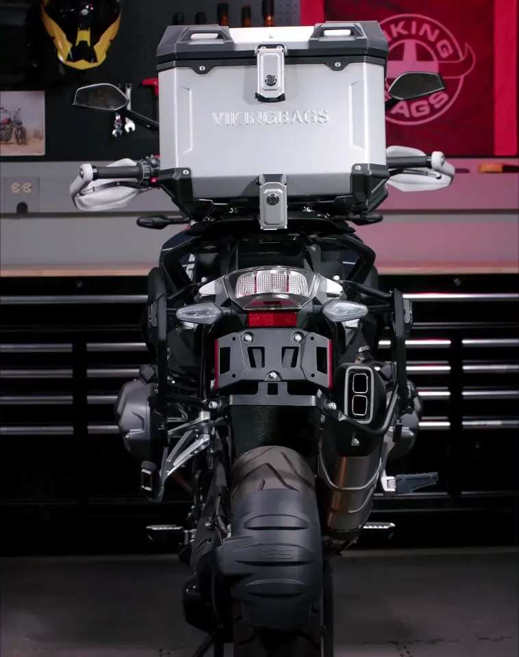 38L - Apex XL BMW F 900 GS Aluminum Top Case Silver - Image 4