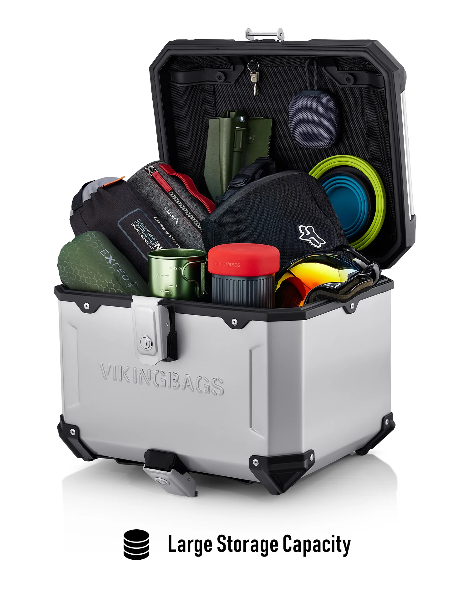 38L - Apex XL BMW R 1250 GS Adventure Aluminum Top Case Silver - Image 5