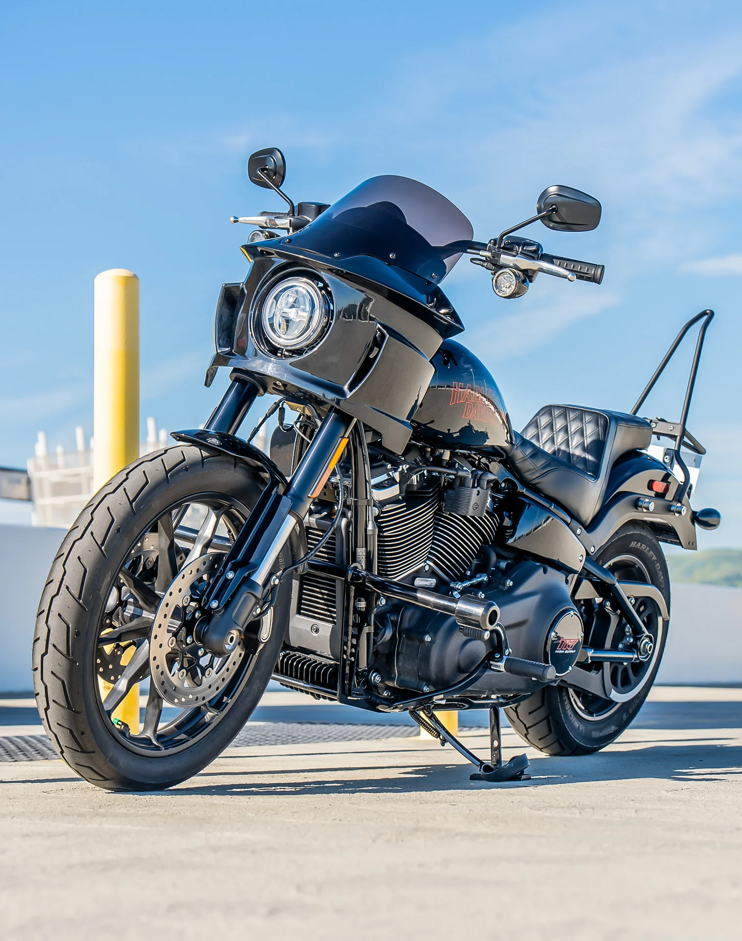 Viking Dominion Crash Bar/ Engine Guard for Harley Softail Low Rider S FXLRS Gloss Black - Image 3