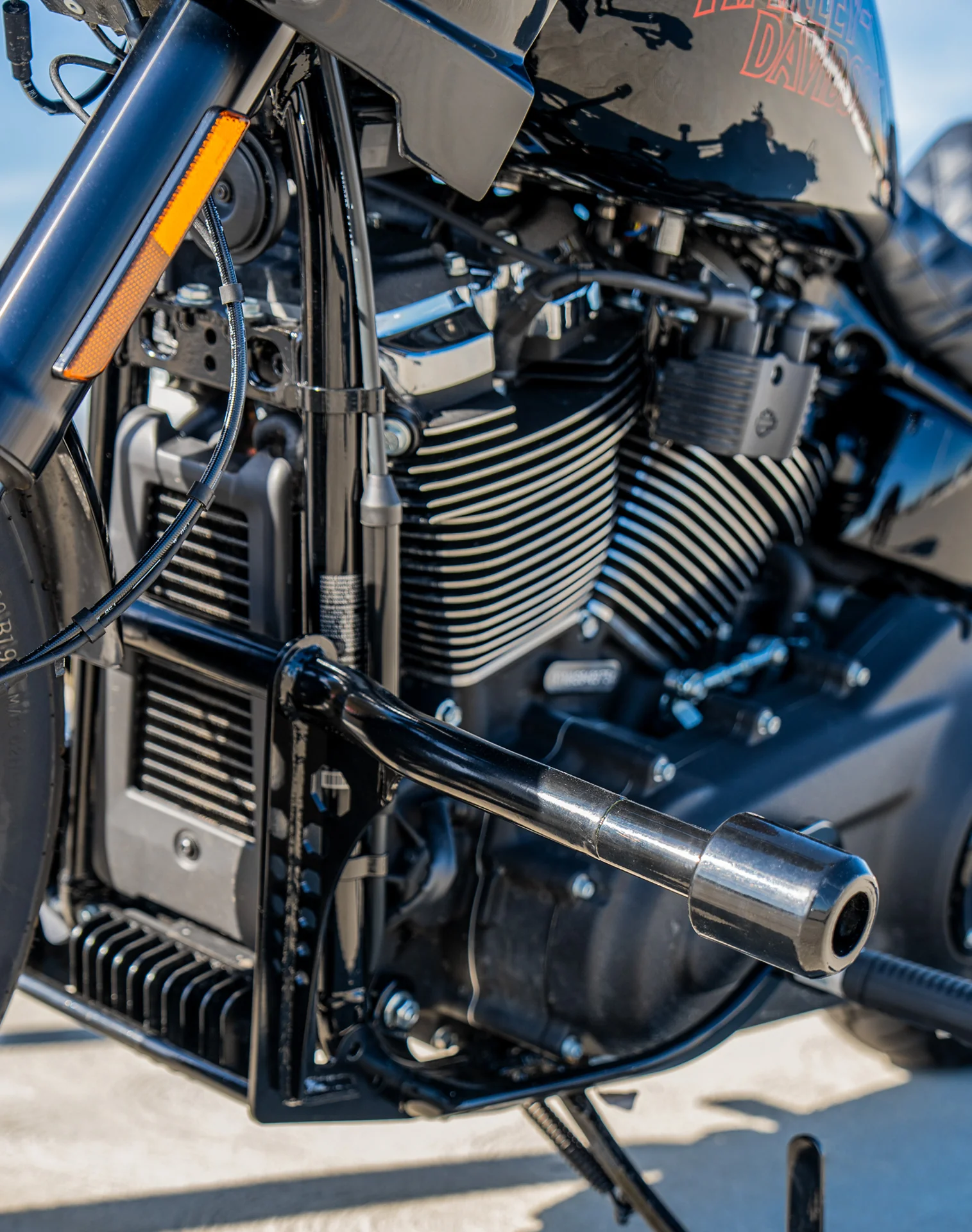 Viking Dominion Crash Bar/ Engine Guard for Harley Softail Low Rider S FXLRS Gloss Black - Image 6