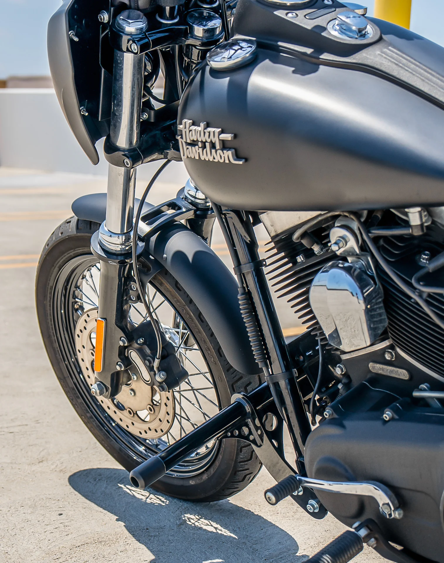 Viking Grimsteel Crash Bar/ Engine Guard for Harley Dyna Low Rider S FXDLS Gloss Black - Image 5