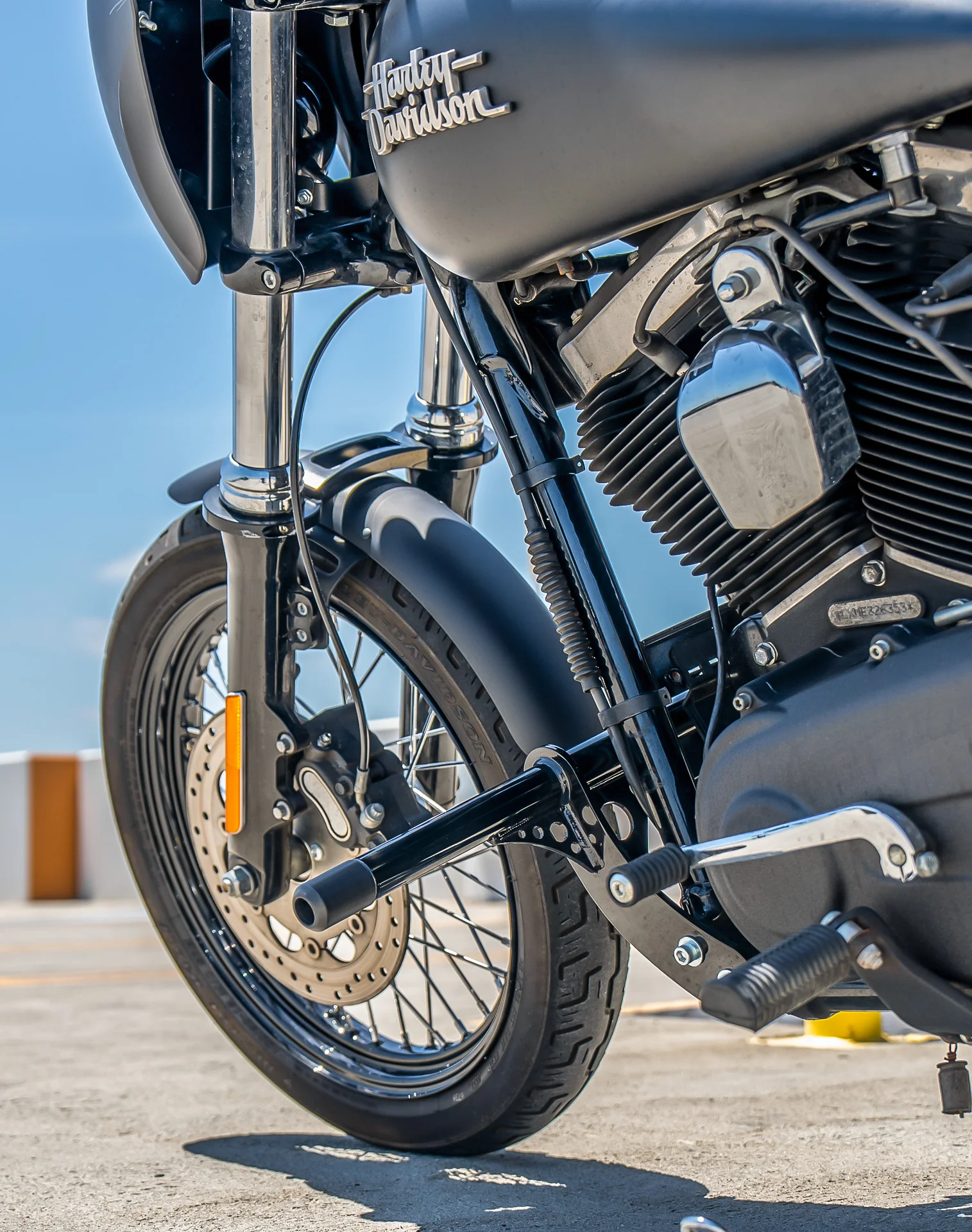 Viking Grimsteel Crash Bar/ Engine Guard for Harley Dyna Low Rider S FXDLS Gloss Black - Image 6