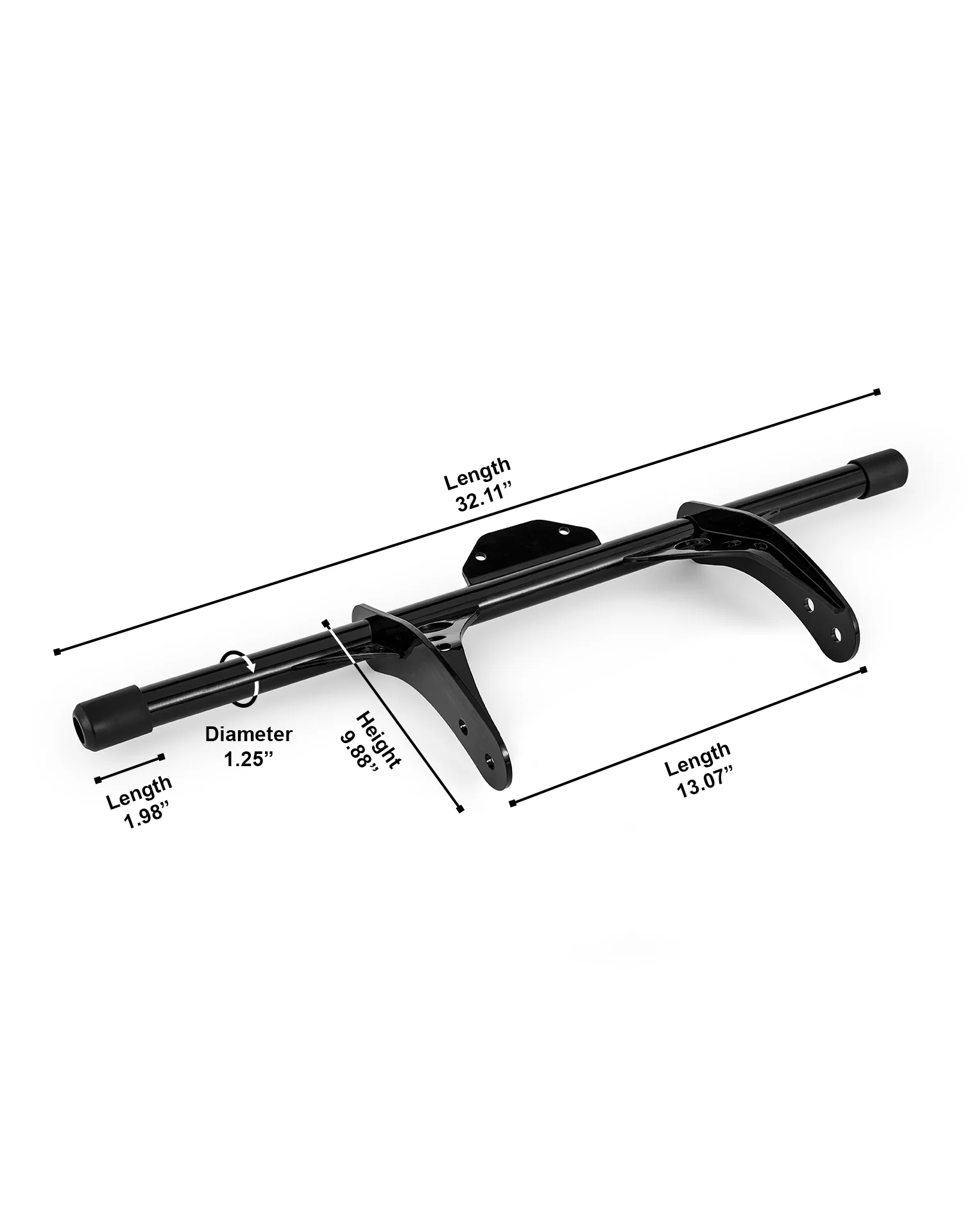 Viking Grimsteel Crash Bar/ Engine Guard for Harley Dyna Super Glide FXD/I Gloss Black - Image 8