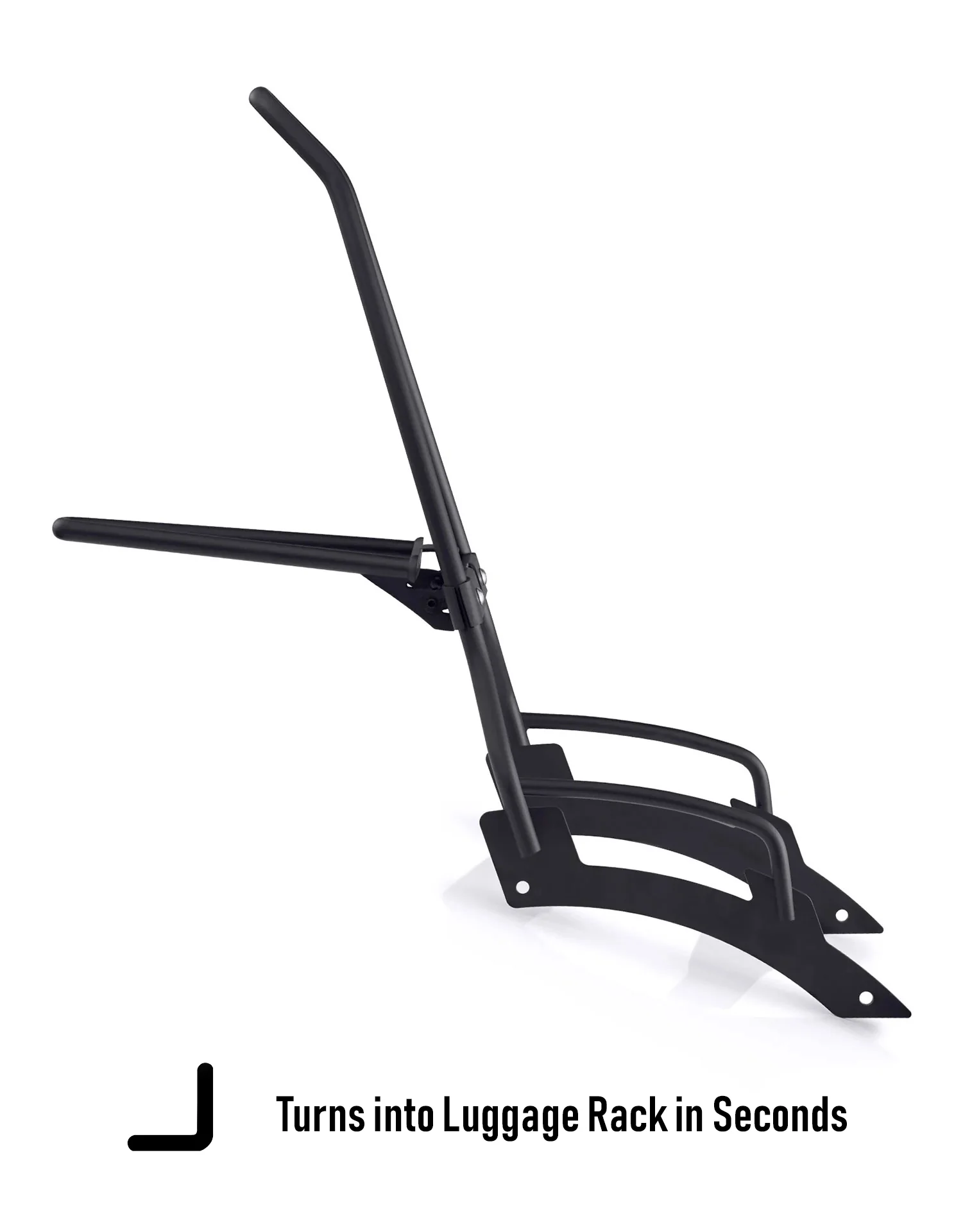 Iron Born Blade 25" Sissy Bar with Foldable Luggage Rack for 2025+ Indian Scout Bobber Matte Black - Image 9