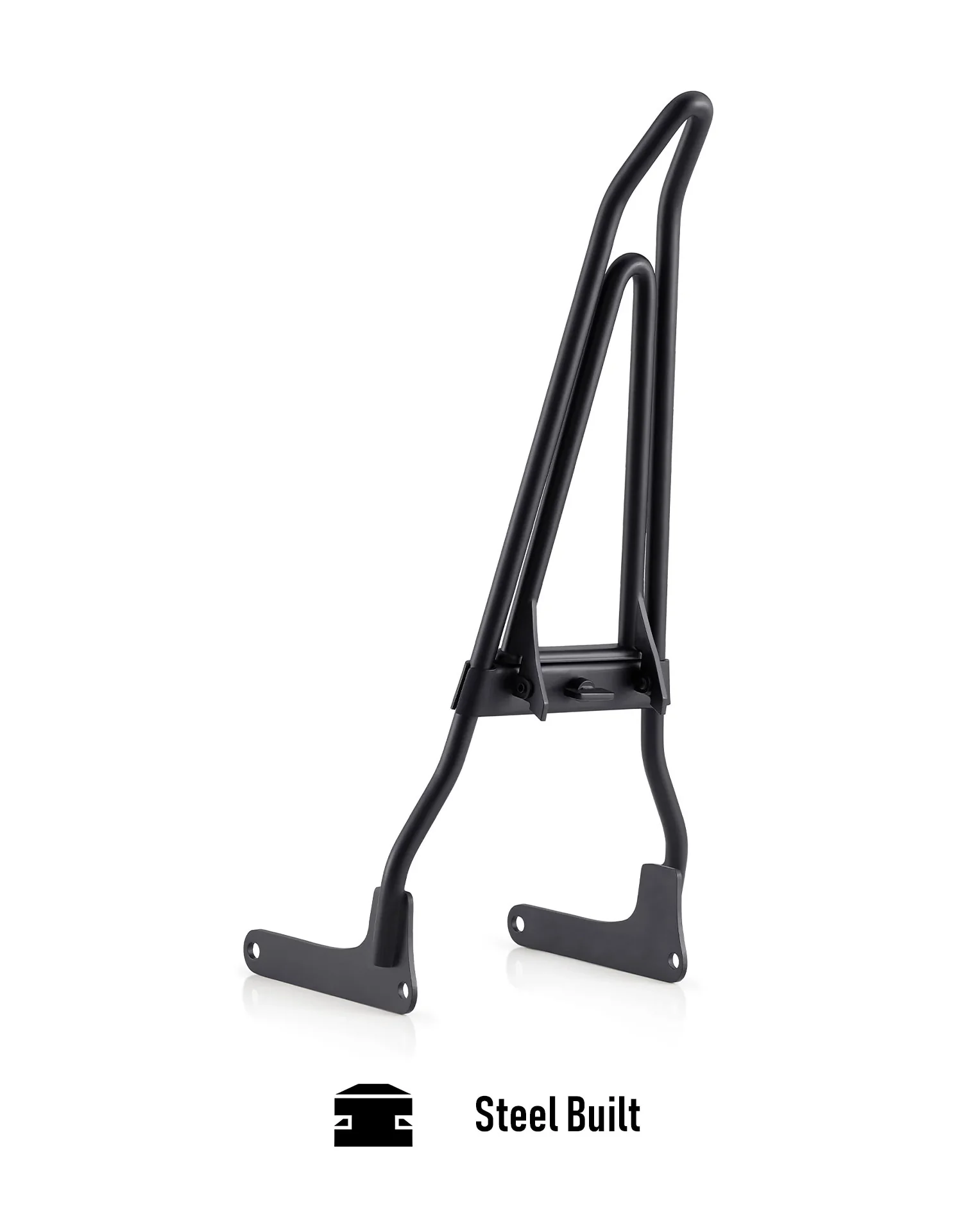 Iron Born Blade 25" Sissy Bar with Foldable Luggage Rack for Harley Softail Low Rider S FXLRS Matte Black - Image 8