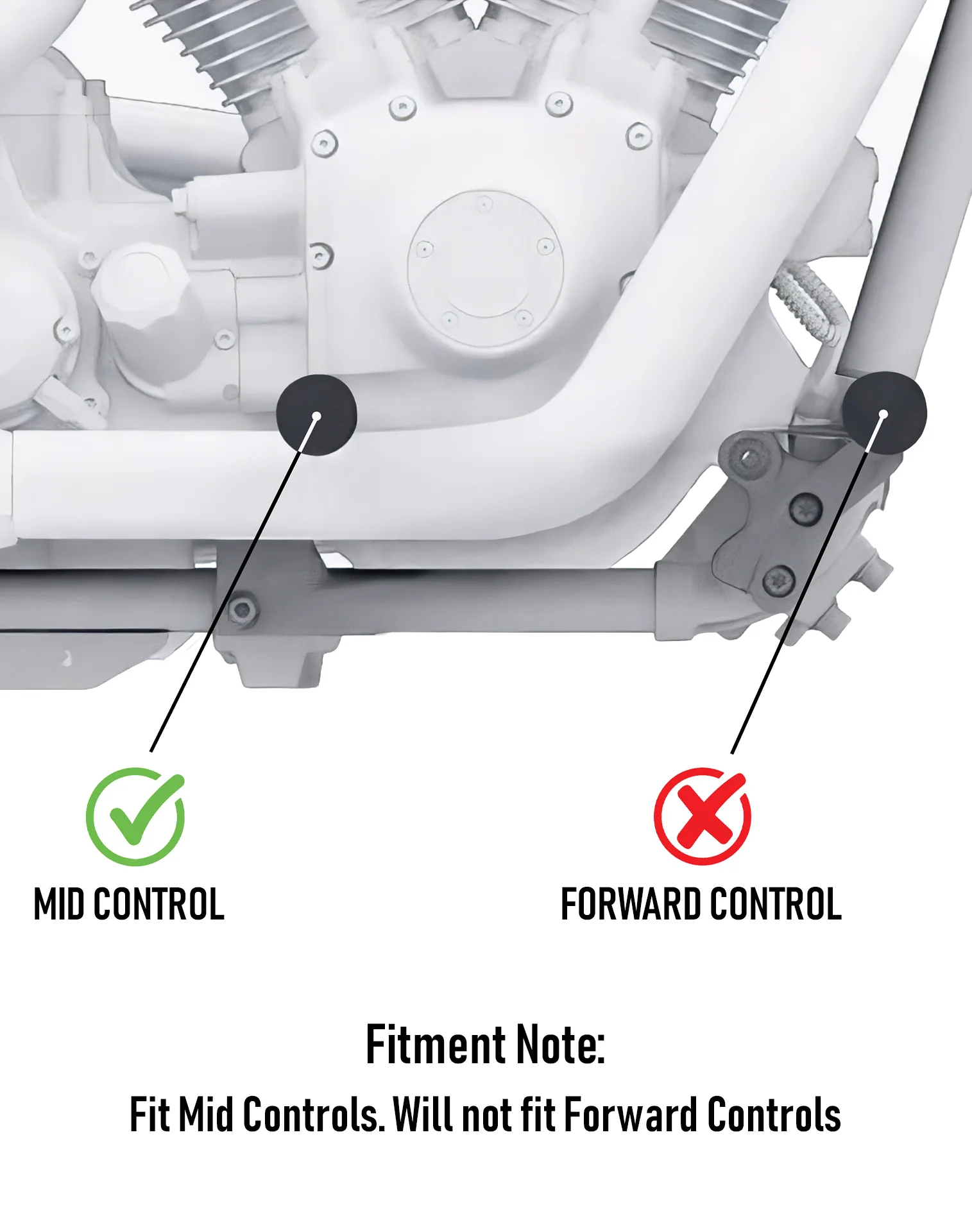 Viking Ironstrike Crash Bar for Harley Dyna Switchback FLD Gloss Black - Image 5