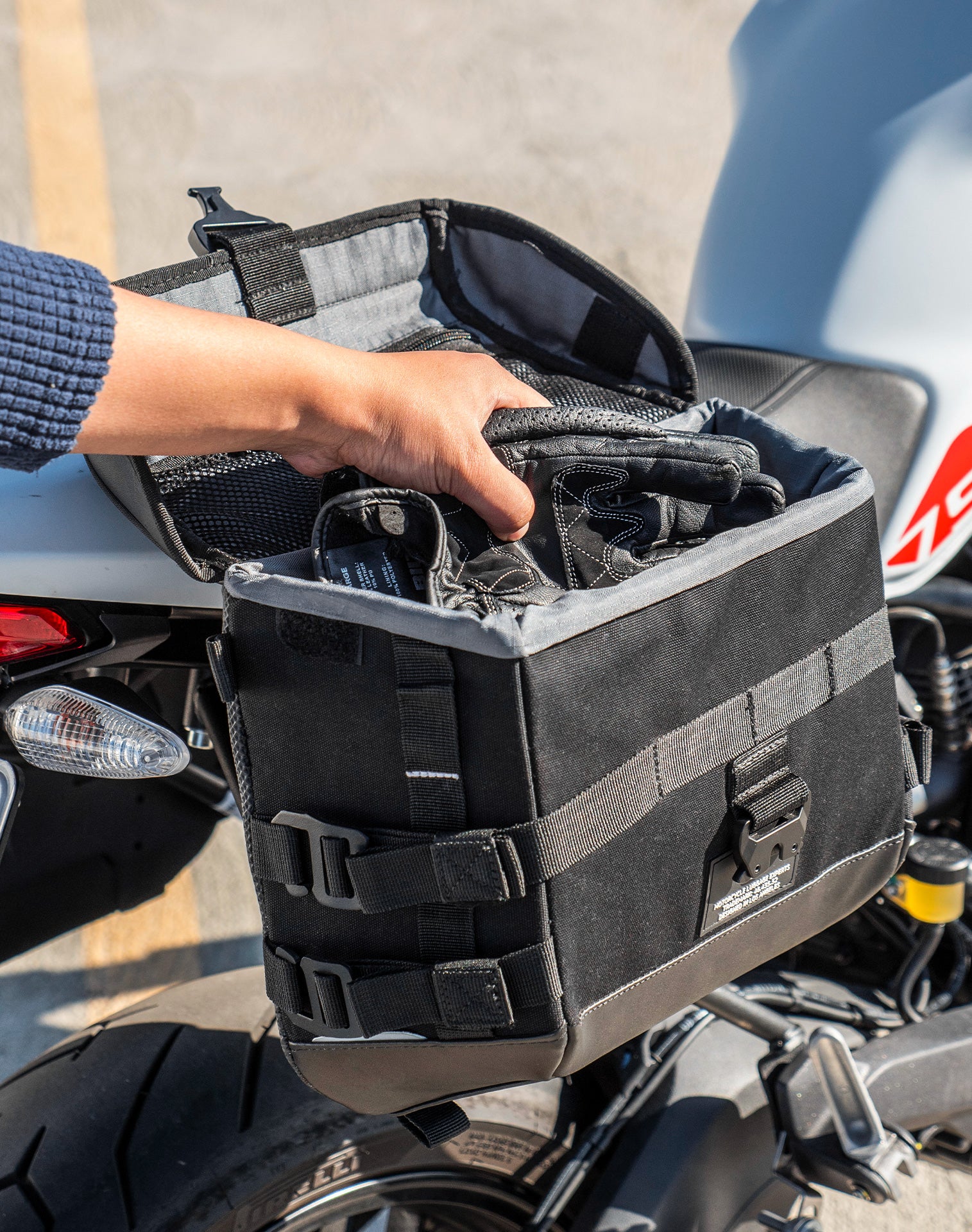 10L - Incognito Quick Mount Small Ducati Monster 797 Solo Saddlebag (Right Only) - Image 6