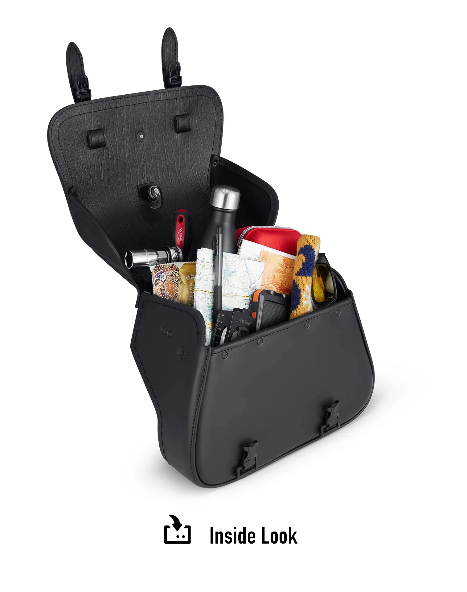 25L - SpiritBlade Large 2025+ Indian Scout 101 Leather Motorcycle Saddlebags - Image 11