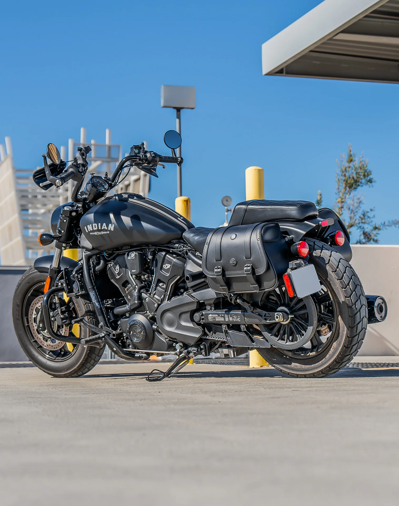 25L - SpiritBlade Large 2025+ Indian Scout 101 Leather Motorcycle Saddlebags - Image 3