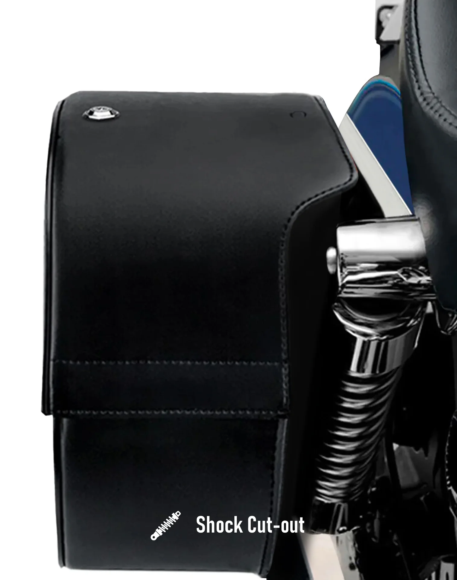 32L - Baelor Large Hard Mount Shock Cutout Saddlebags for Harley Dyna Super Glide Custom FXDC/I - Image 11