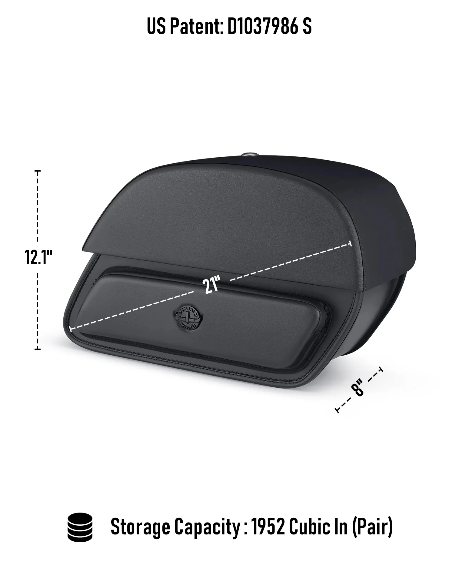 32L - Pantheon Large Hard Mount Shock Cutout Saddlebags for Harley Dyna Low Rider S FXDLS - Image 3