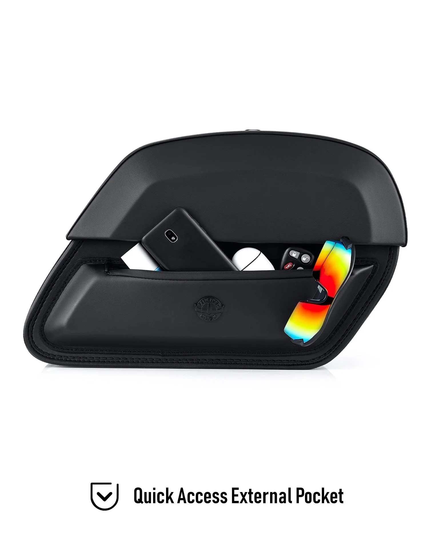 28L - Pantheon Medium Quick Mount Ducati Monster 797 Motorcycle Saddlebags - Image 12