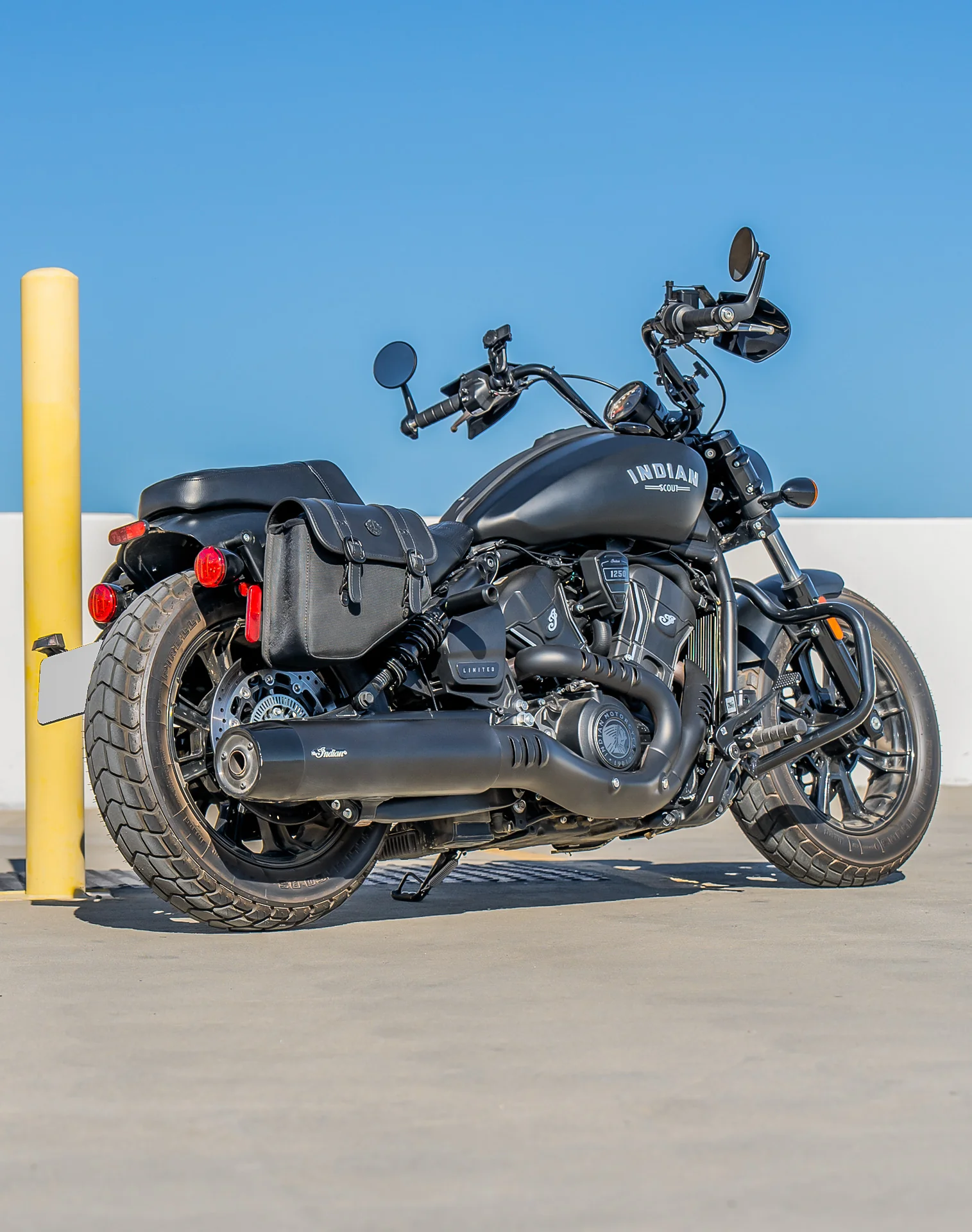 8L - Pony Indian Sport Scout 2025+ Leather Motorcycle Saddlebags - Image 3