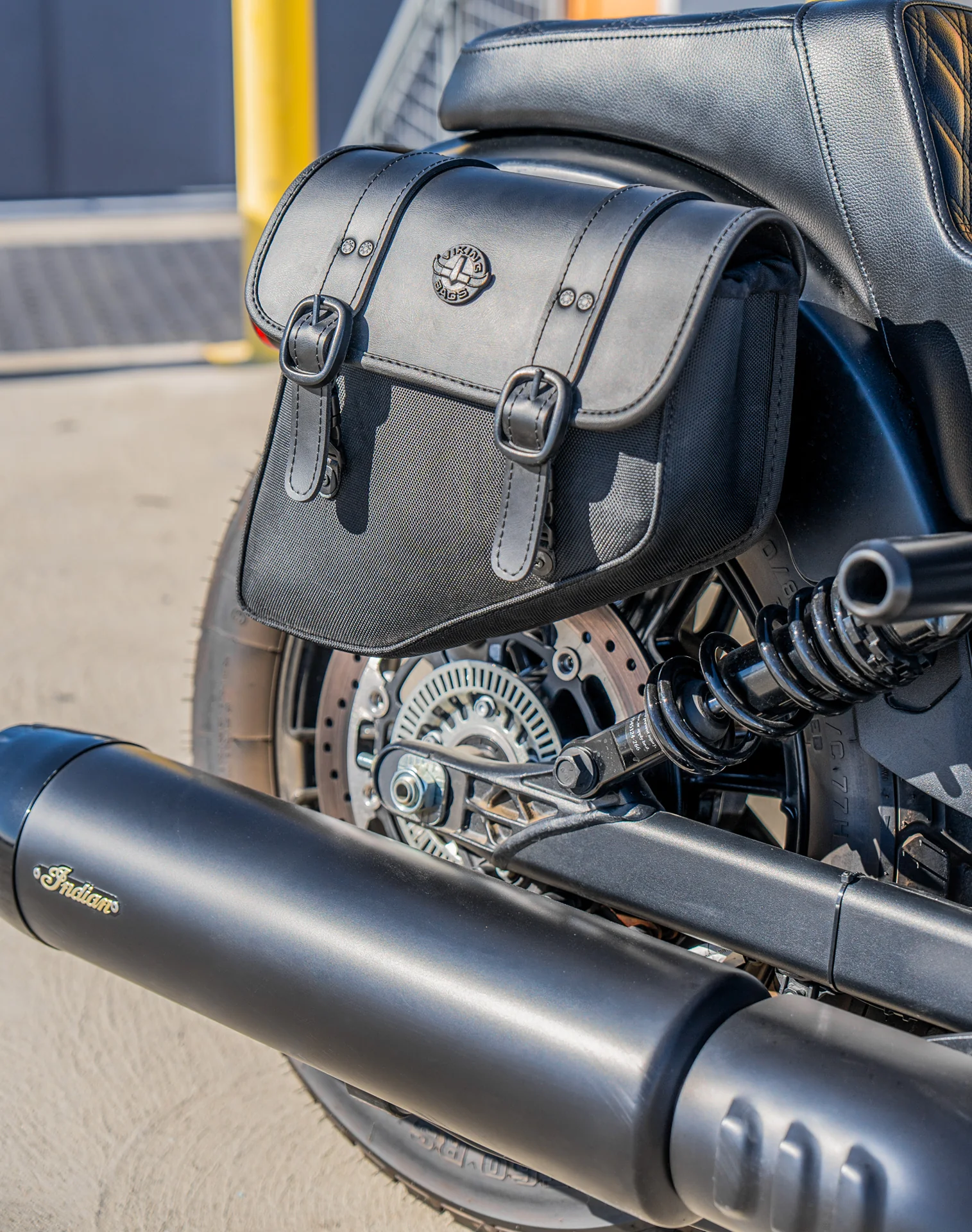 8L - Pony Indian Sport Scout Sixty 2025+ Leather Motorcycle Saddlebags - Image 5