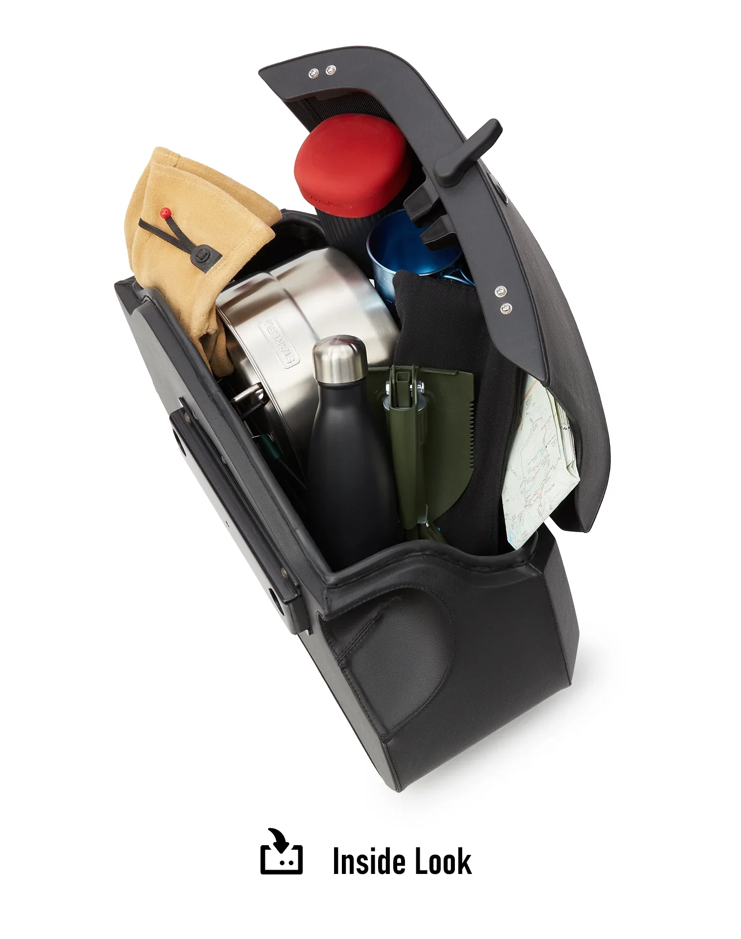 32L - Darkin Large Quick Mount Leather Wrapped Hard Saddlebags for Harley Softail Low Rider S FXLRS - Image 13