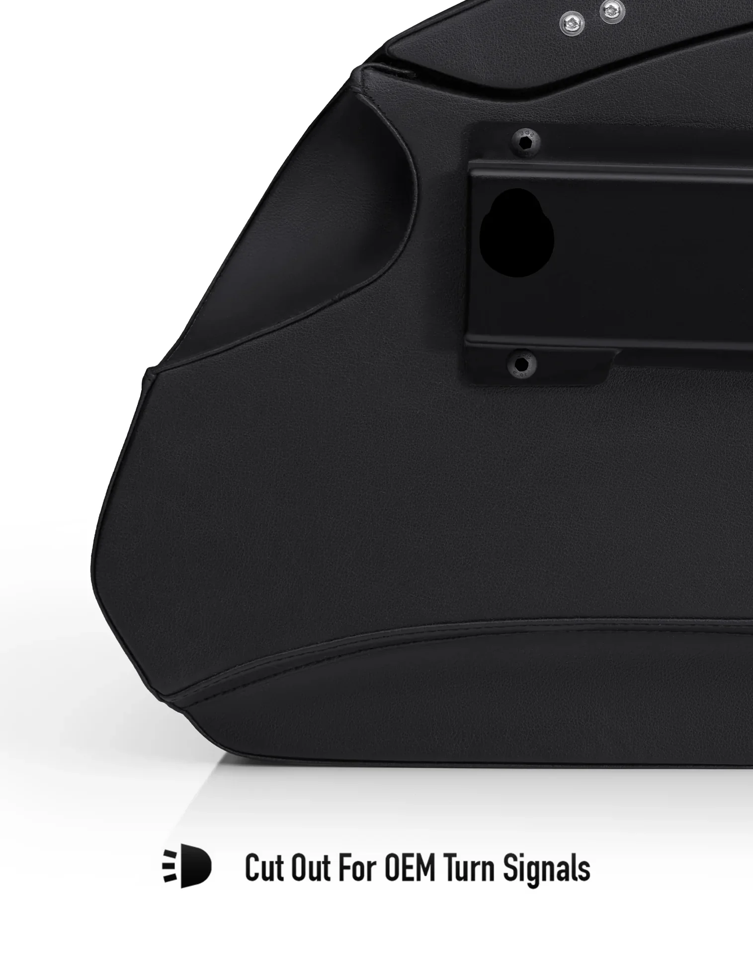 32L - Darkin Large Quick Mount Leather Wrapped Hard Saddlebags for Harley Softail Low Rider S FXLRS - Image 14