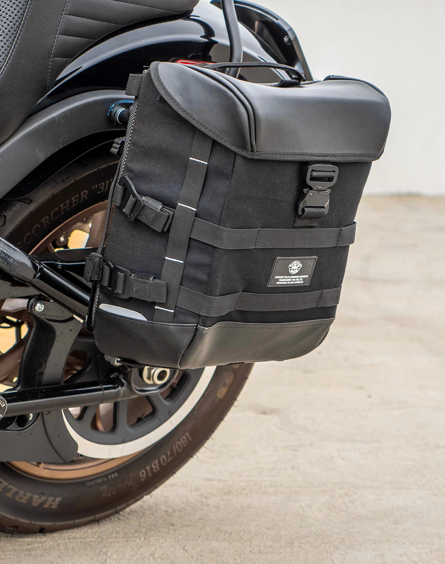 15L - Incognito Quick Mount Medium Solo Motorcycle Saddlebag (Left Only) for Harley Softail Low Rider S FXLRS - Image 5