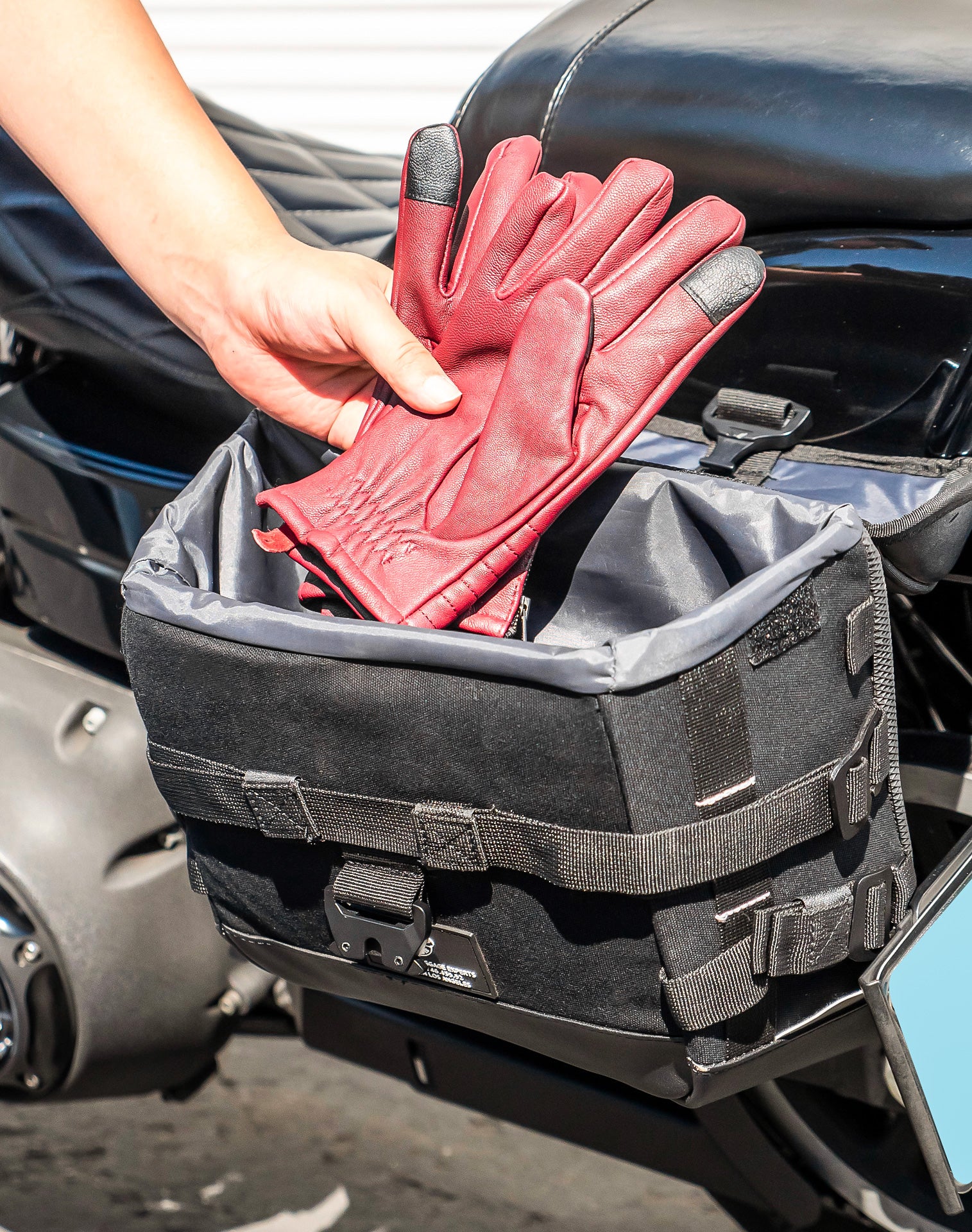 10L - Incognito Quick Mount Small Solo Saddlebag (Left Only) for Harley Davidson Dyna Low Rider S FXDLS - Image 6