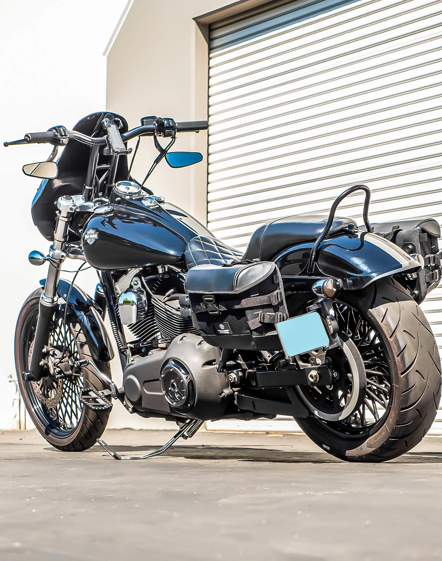 10L - Incognito Quick Mount Small Solo Saddlebag (Left Only) for Harley Davidson Dyna Wide Glide FXDWG/I - Image 3