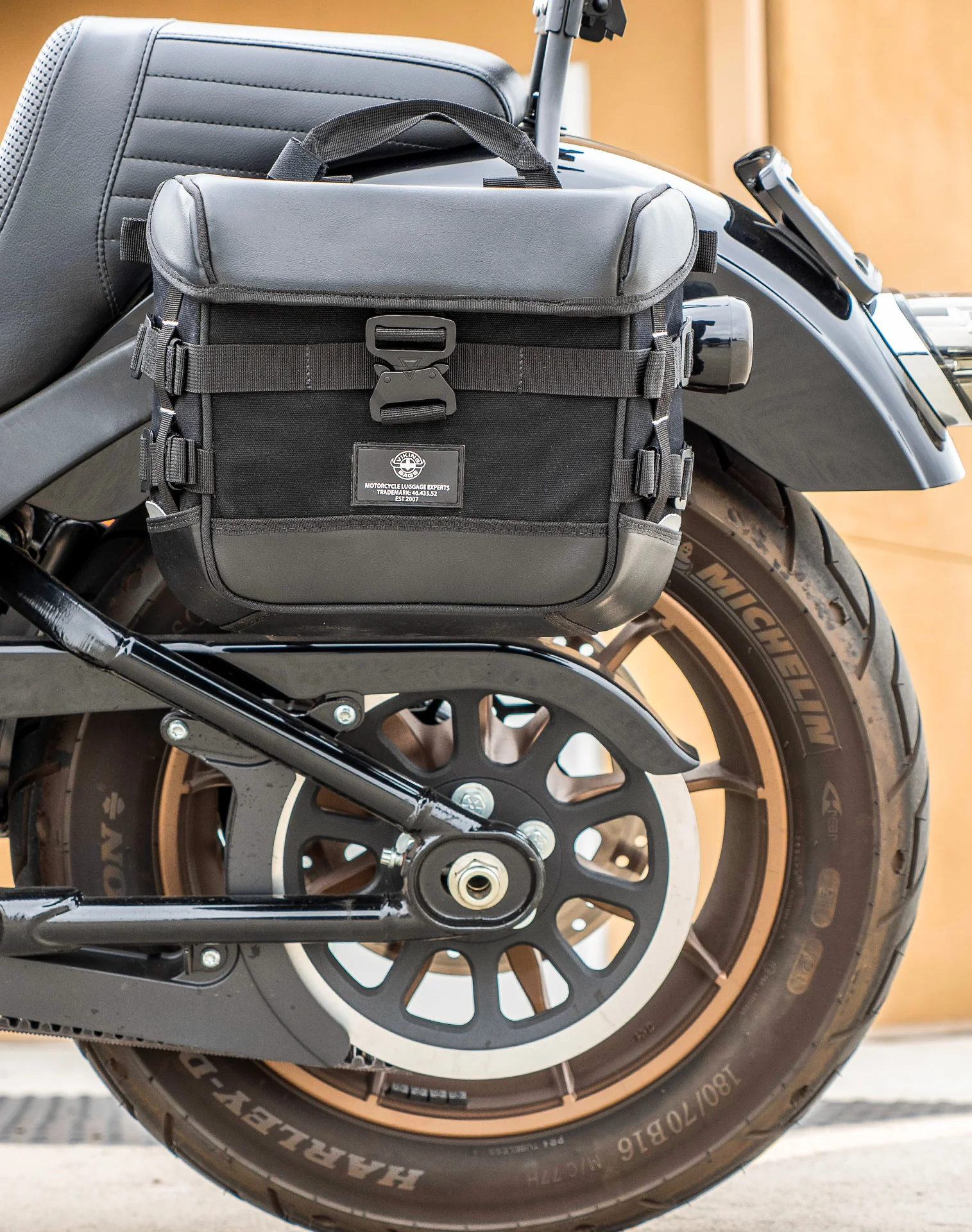 10L - Incognito Quick Mount Small Solo Motorcycle Saddlebag (Left Only) for Harley Softail Low Rider S FXLRS - Image 4
