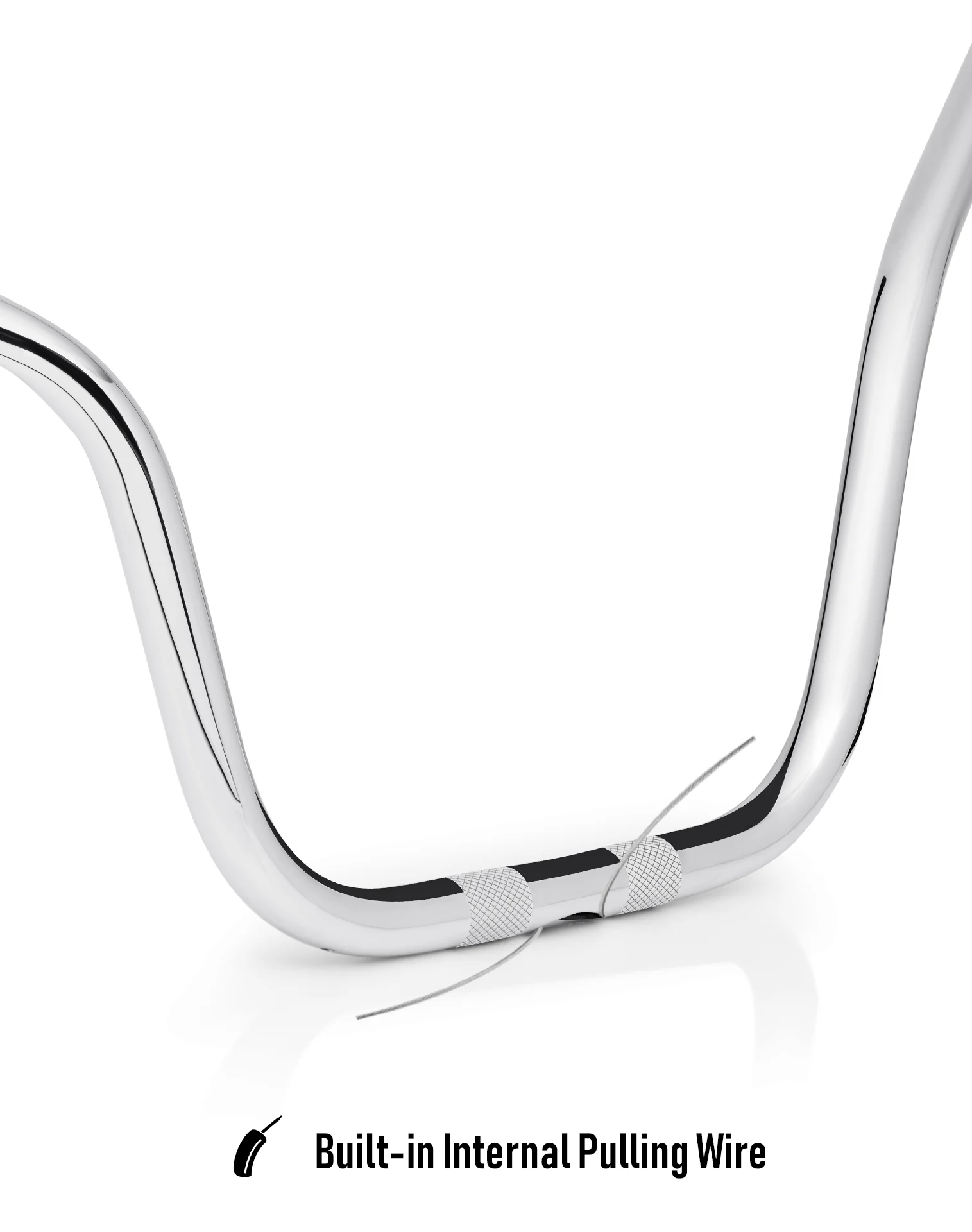 Viking Iron Born Voyage 12" Handlebar for Harley Road Glide FLTR/X Chrome - Image 7