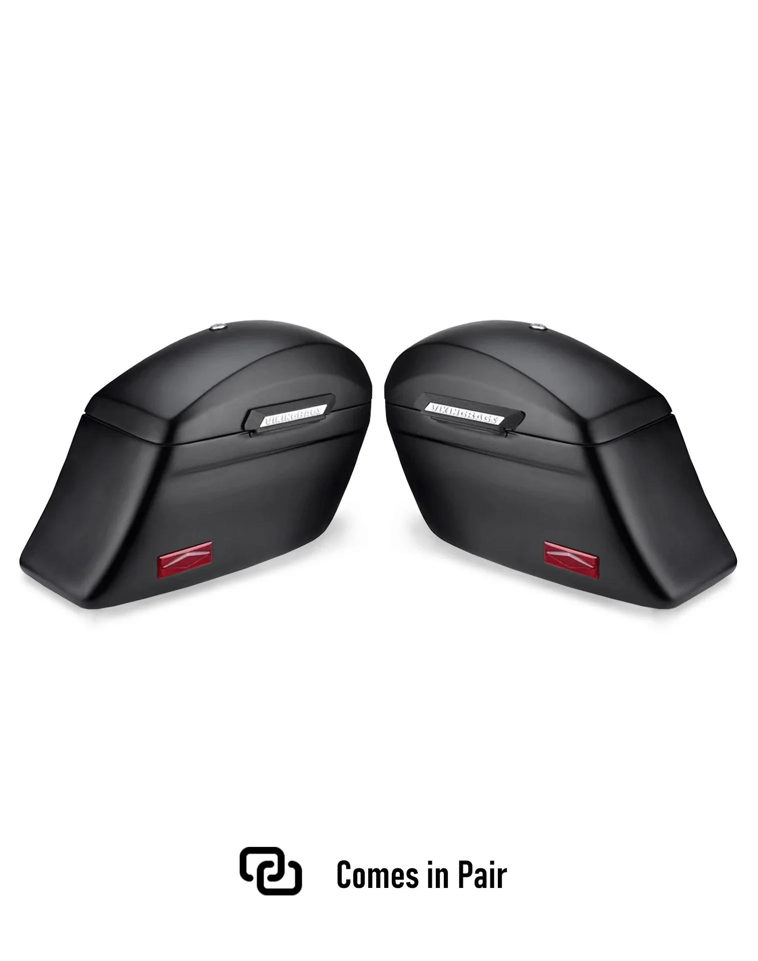 44L - Lamellar Stallion Extra Large Matte Motorcycle Hard Saddlebags for Harley Softail Low Rider S FXLRS - Image 5