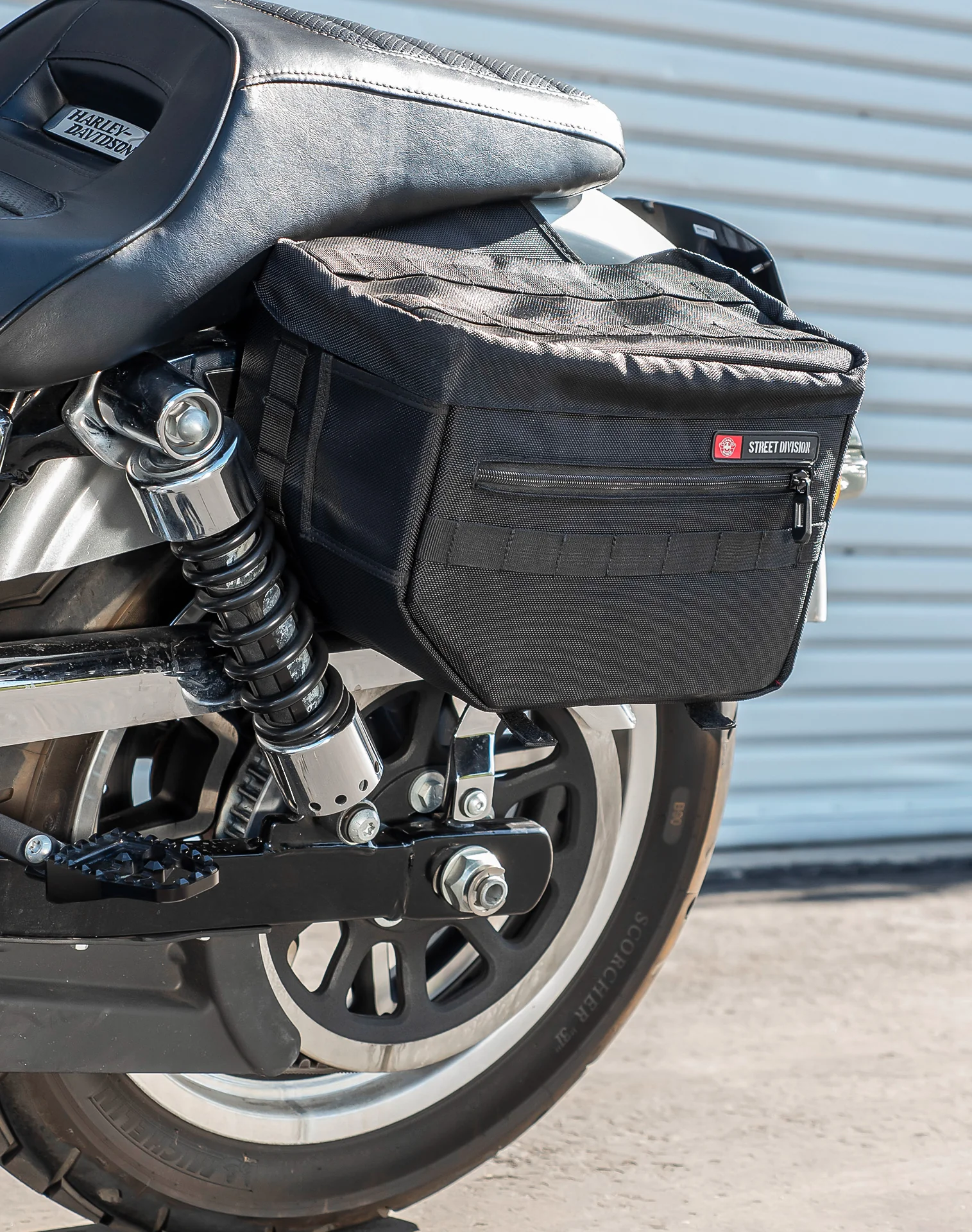 18L - Patriot Medium Motorcycle Throw Over Saddlebags for Harley Dyna Low Rider FXDL/I - Image 4