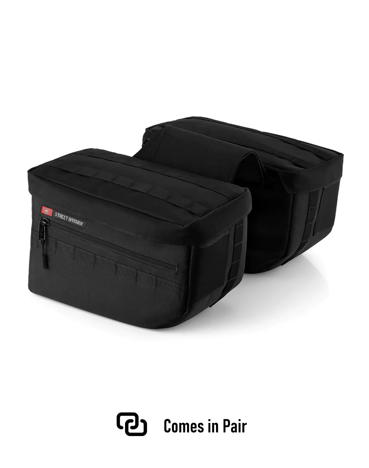 18L - Patriot Medium Motorcycle Throw Over Saddlebags for Harley Dyna Street Bob FXDB - Image 9