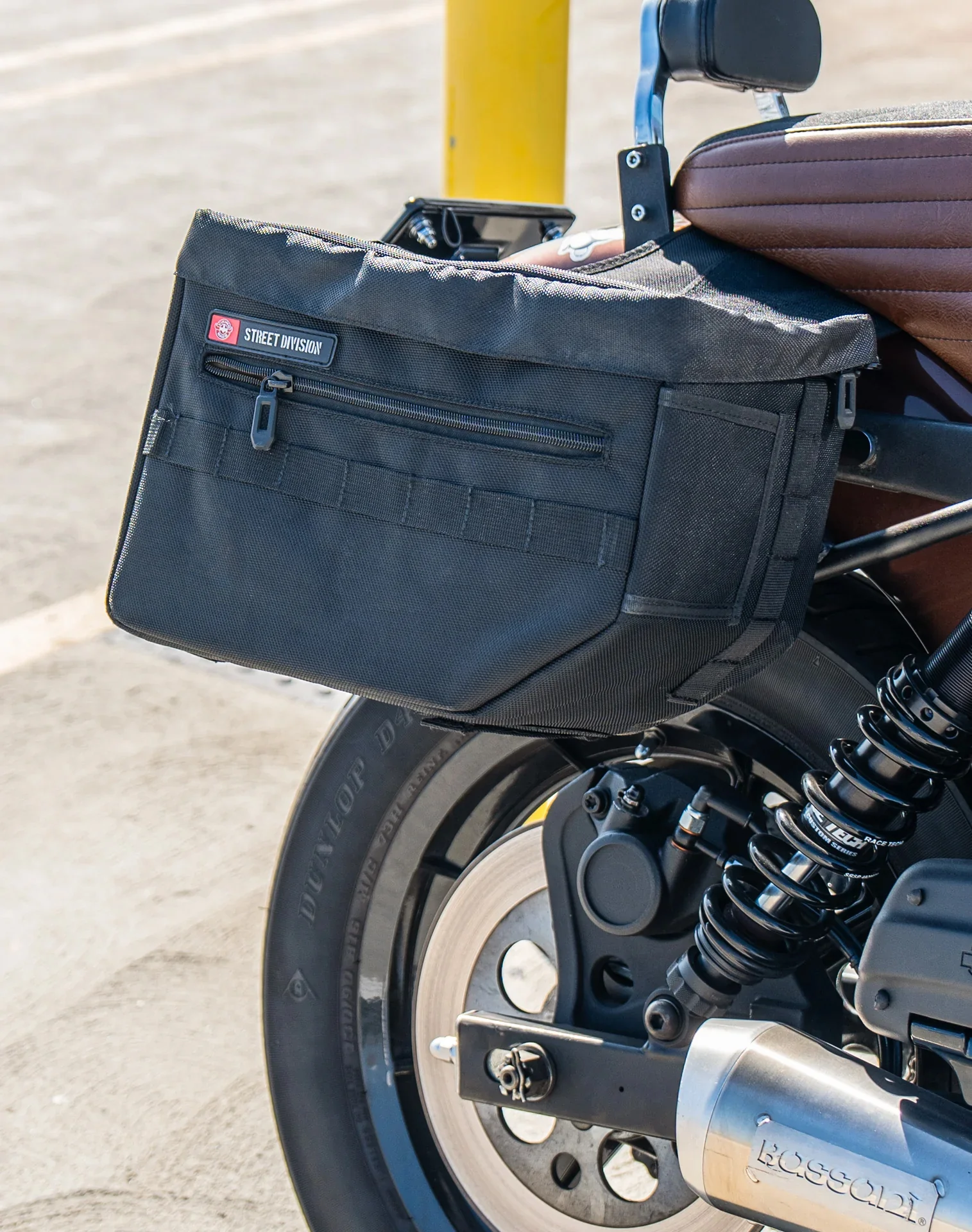 18L - Patriot Medium Motorcycle Throw Over Saddlebags for Harley Dyna Super Glide FXD/I - Image 5