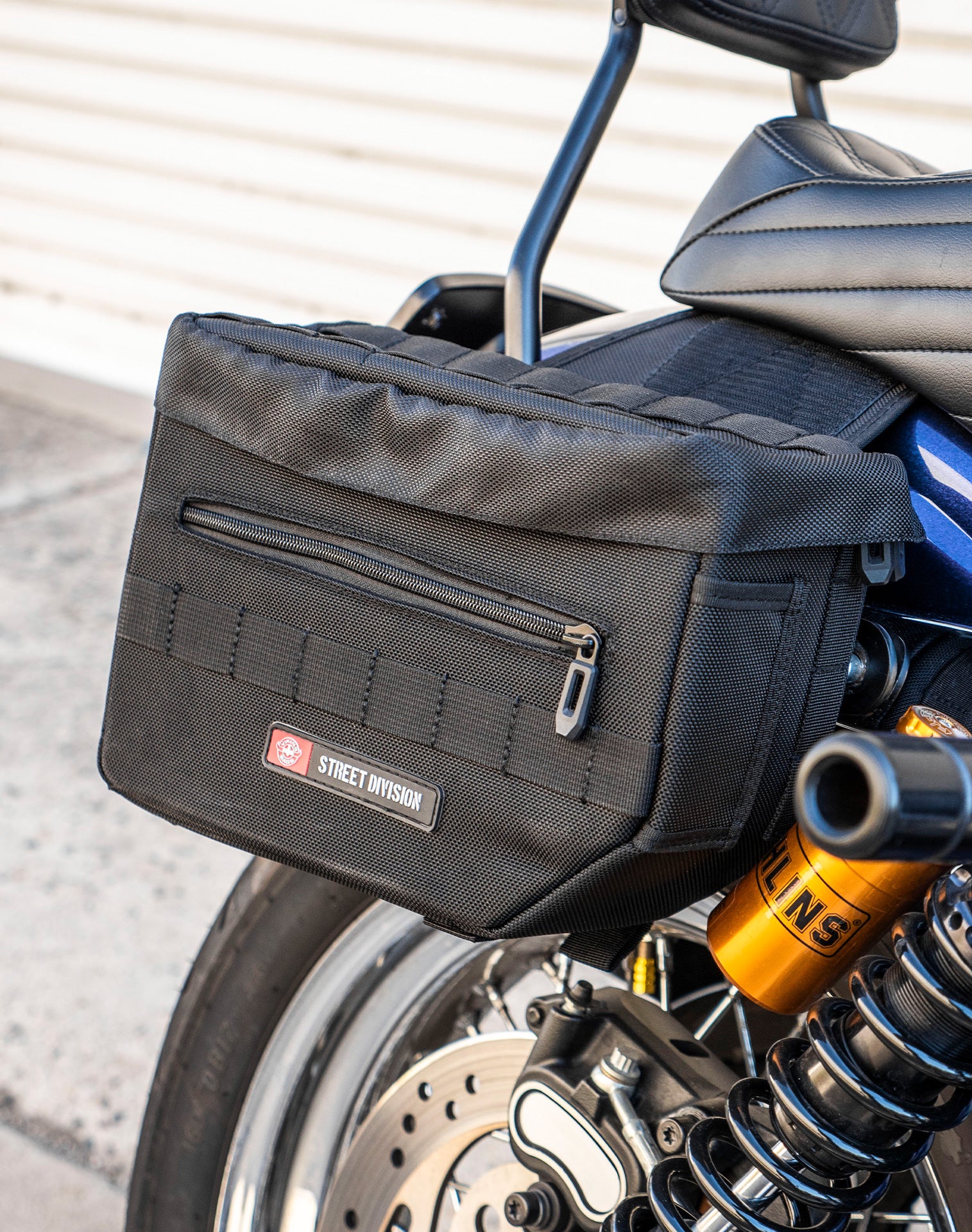 10L - Patriot Small Throw Over Saddlebags for Harley Dyna Super Glide Custom FXDC/I - Image 4