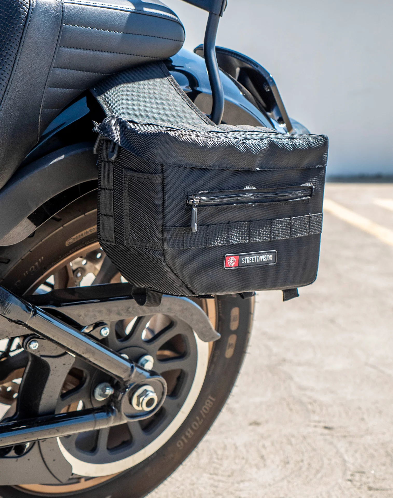 10L - Patriot Small Throw Over Saddlebags for Harley Softail Low Rider S FXLRS - Image 5