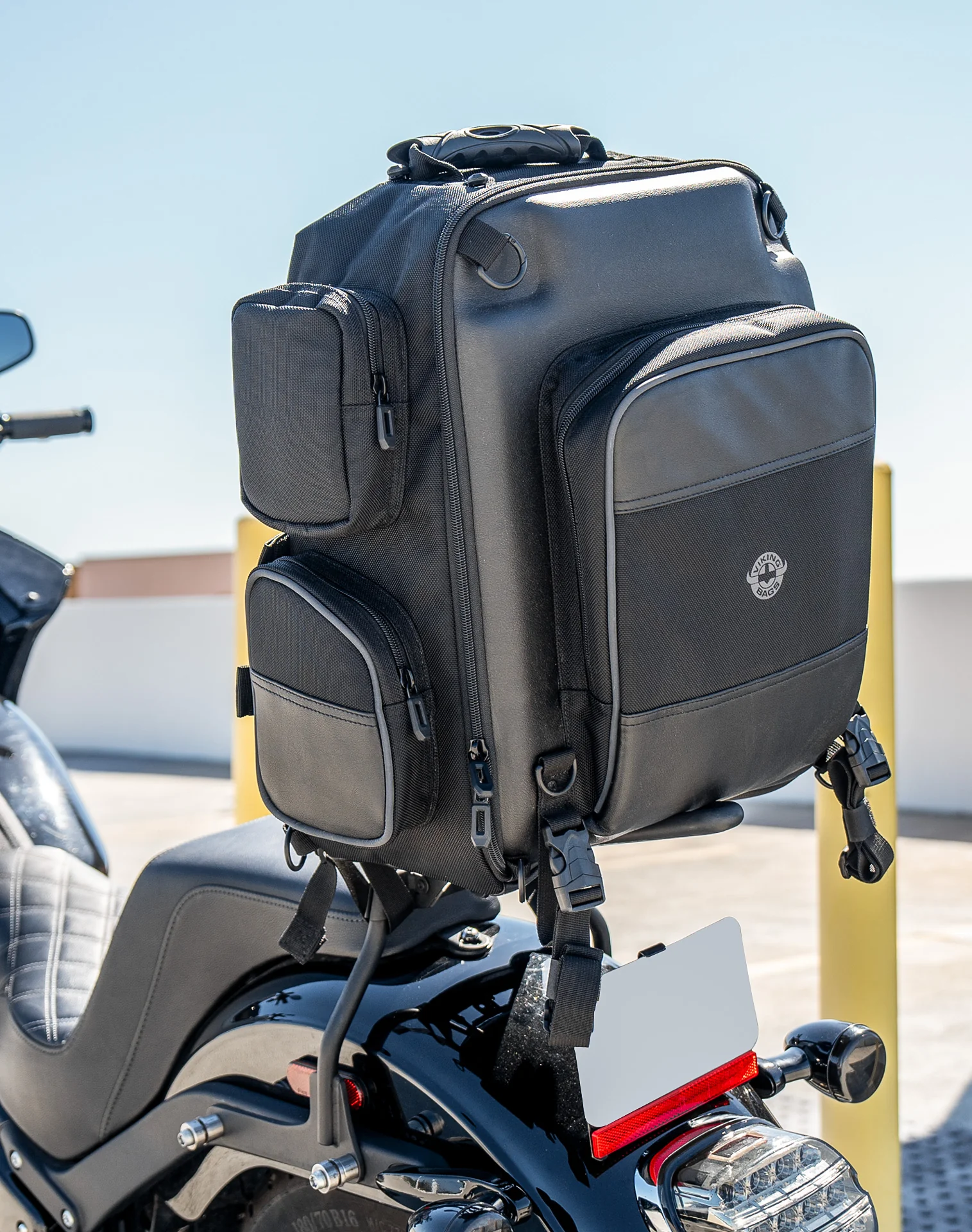 30L - Voyage Large Kawasaki Motorcycle Tail Bag - Image 5