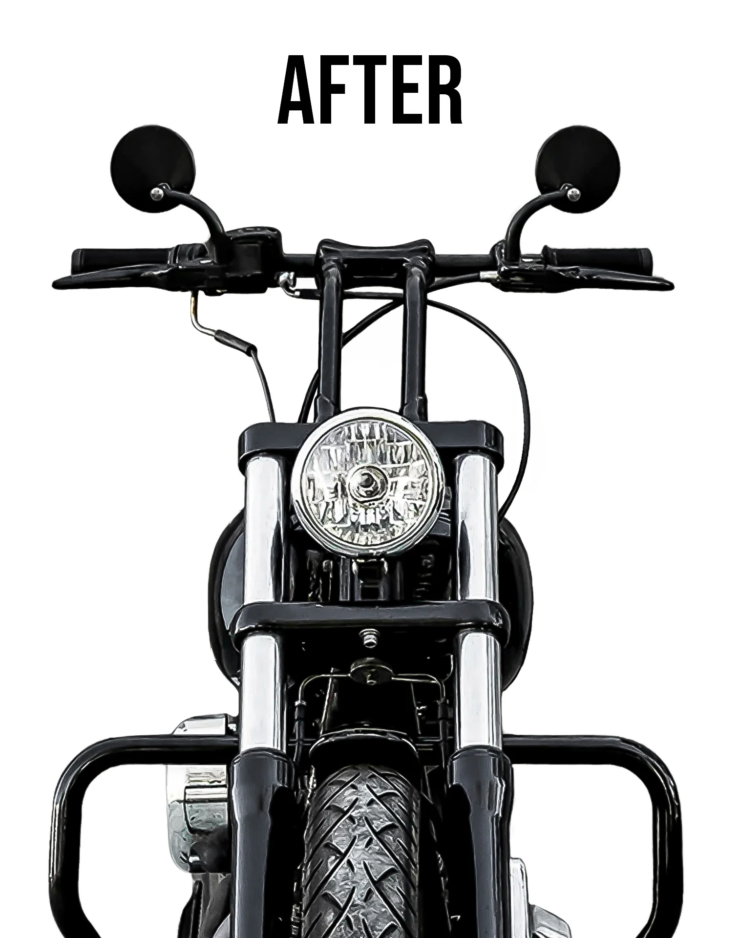 Viking Warlock 12" Pullback Handlebar Risers for Harley Dyna Super Glide Custom FXDC/I Gloss Black - Image 4