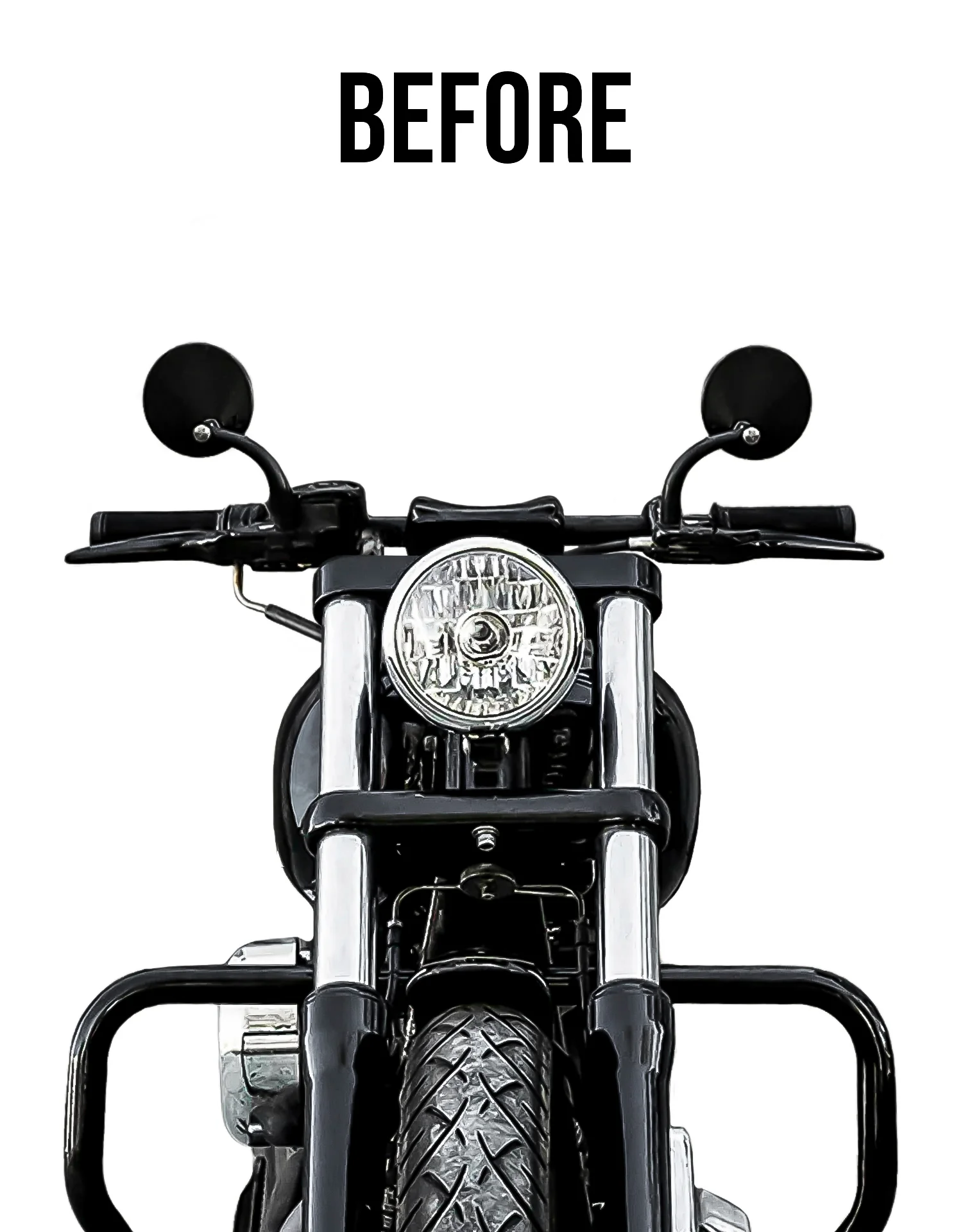 Viking Warlock 12" Pullback Handlebar Risers for Harley Dyna Switchback FLD Gloss Black - Image 3