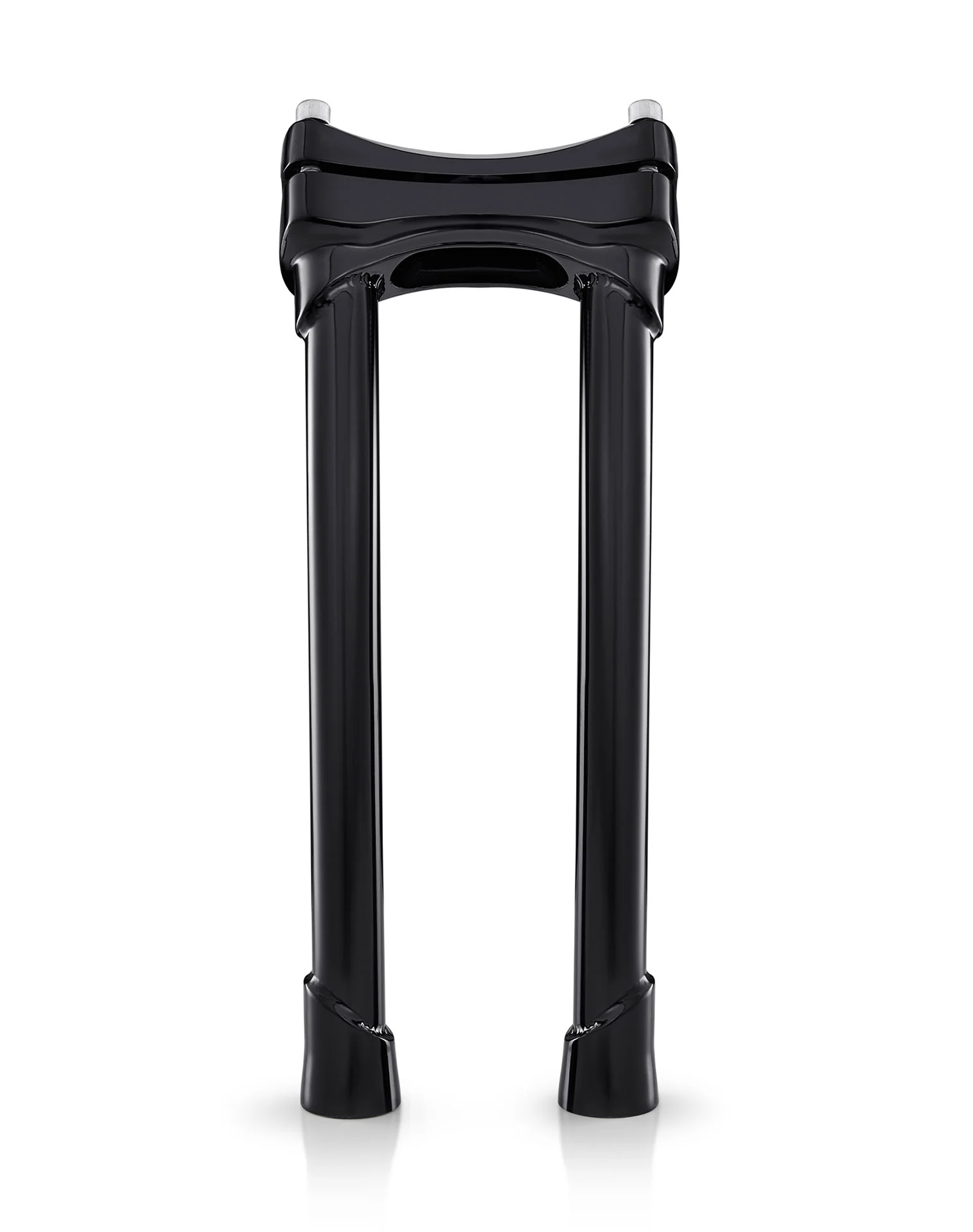 Viking Warlock 12" Pullback Handlebar Risers for Harley Dyna Switchback FLD Gloss Black - Image 6